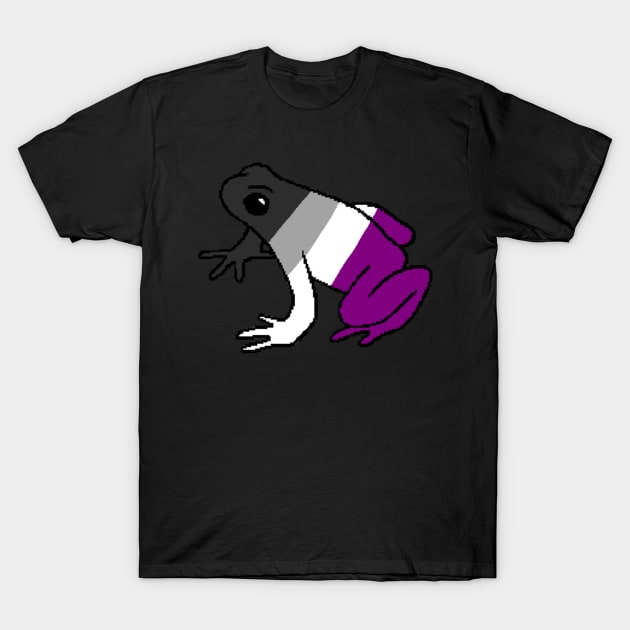 Pixel Asexual Frog T-Shirt by whizz0